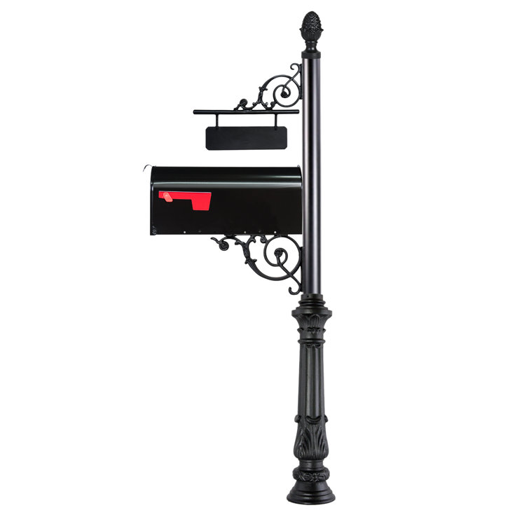 Imperial Mailbox Systems Aluminum Post Mounted Mailbox Wayfair